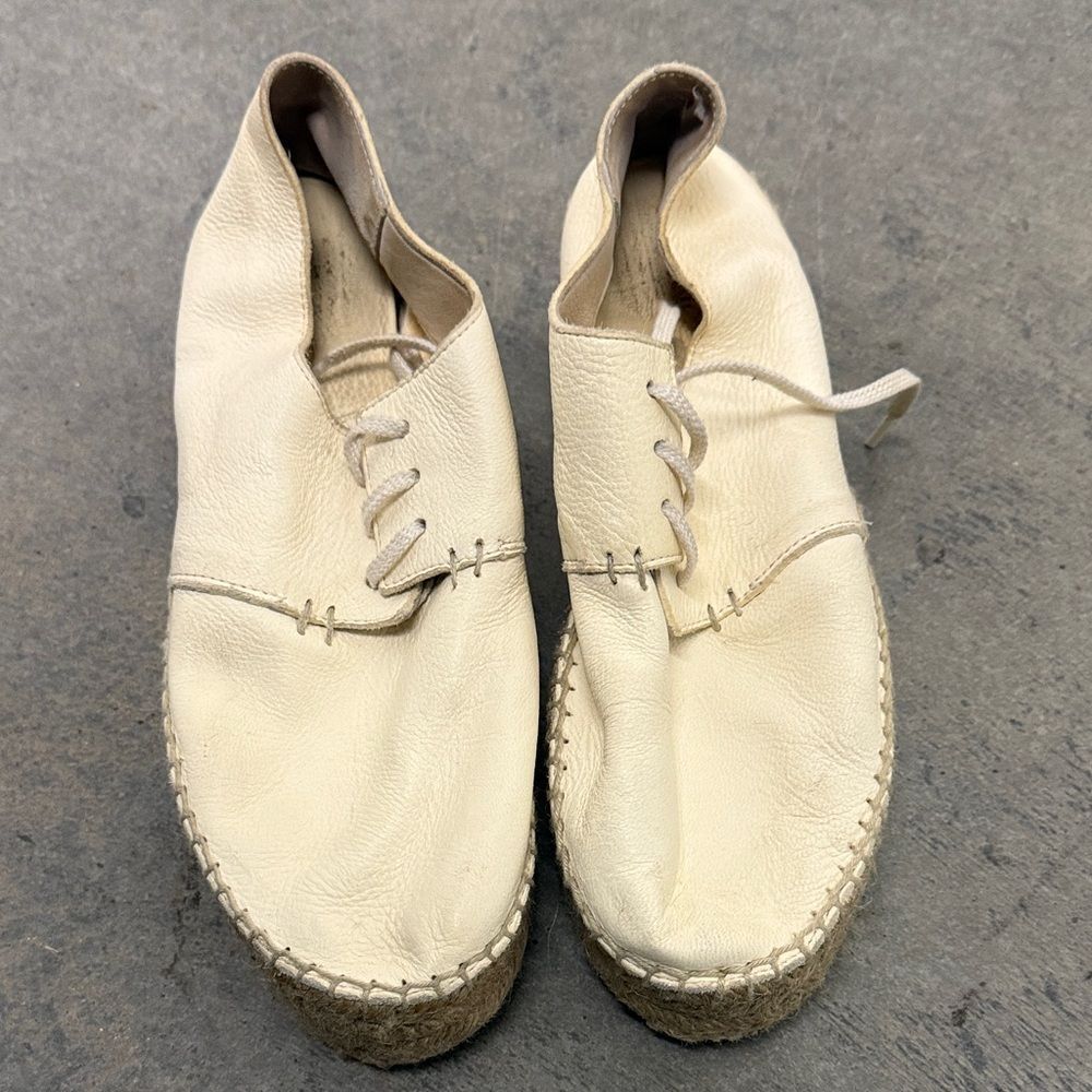 Vince Cream Espadrille Shoes
